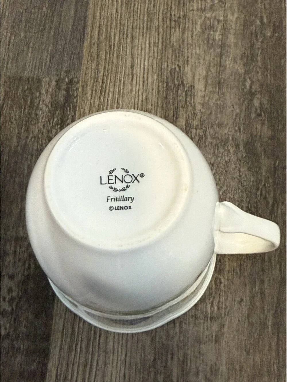 LENOX Porcelain Butterfly Meadow FRITILLARY Coffee Cup Teacup VTG